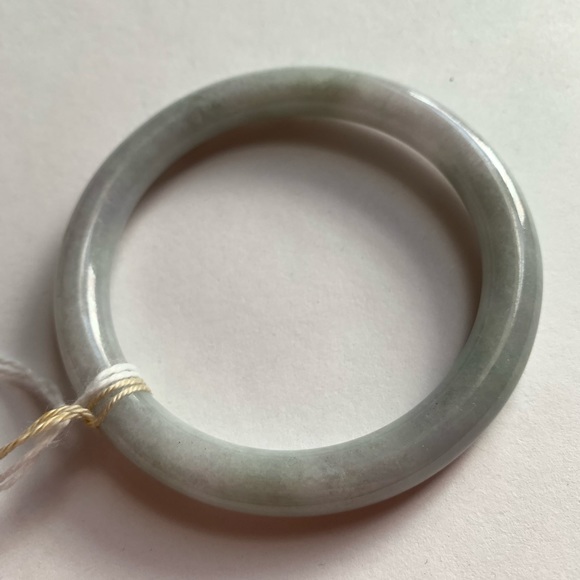 754) antique CELEDON Burma Jadite BANGLE BRACELET